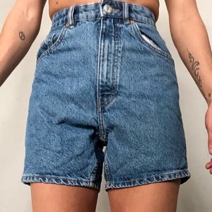 Zara High Rise Mom Shorts Sz 2